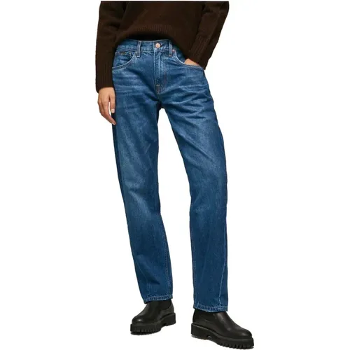 Klassische Straight Leg Jeans , Damen, Größe: W26 L30 - Pepe Jeans - Modalova
