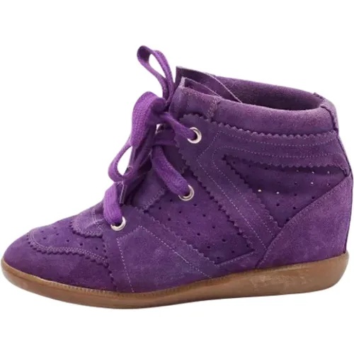Pre-owned Suede sneakers , female, Sizes: 7 UK - Isabel Marant Pre-owned - Modalova