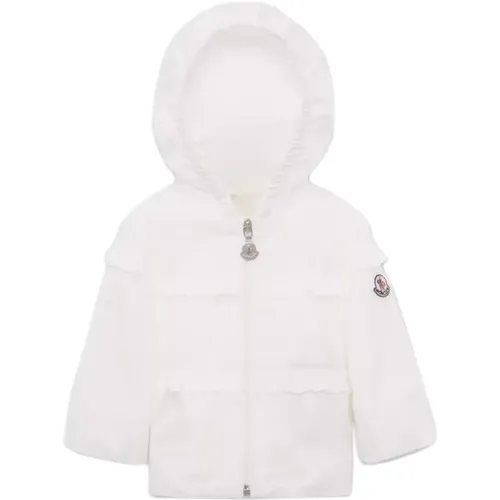 Light Jackets, unisex, , Size: 3 Y Nylon Kids Jacket with Flounces - Moncler - Modalova