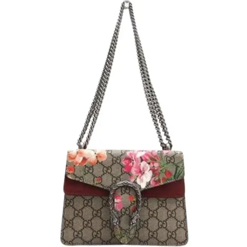Pre-owned Shoulder Bags, female, , Size: ONE SIZE Pre-owned Suede Shoulder Bag - Gucci Vintage - Modalova
