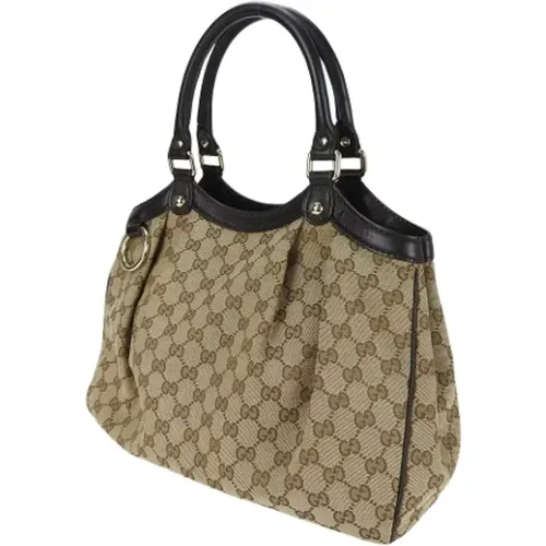 Pre-owned Tote Bags, female, , Size: ONE SIZE Pre-owned Canvas totes - Gucci Vintage - Modalova