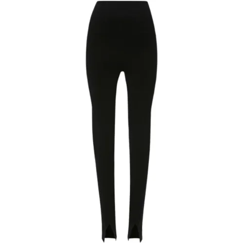 Split Front Pants , female, Sizes: L, M - Victoria Beckham - Modalova