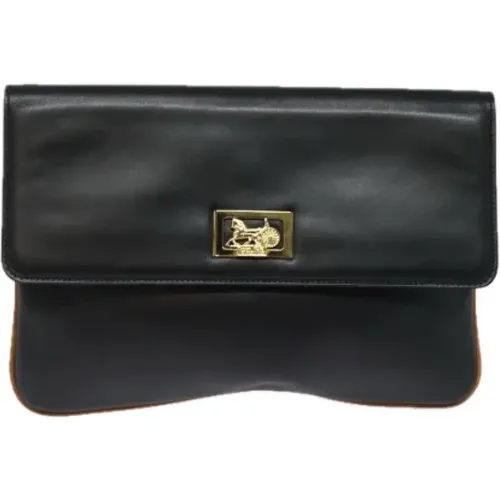 Pre-owned Clutches, female, , Size: ONE SIZE Pre-owned Leather clutches - Celine Vintage - Modalova