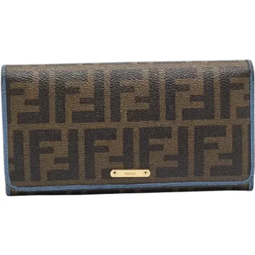 Pre-owned Coated canvas wallets , female, Sizes: ONE SIZE - Fendi Vintage - Modalova