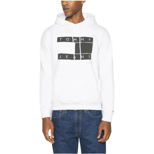 Flag Spray Kapuzenpullover , Herren, Größe: L - Tommy Hilfiger - Modalova