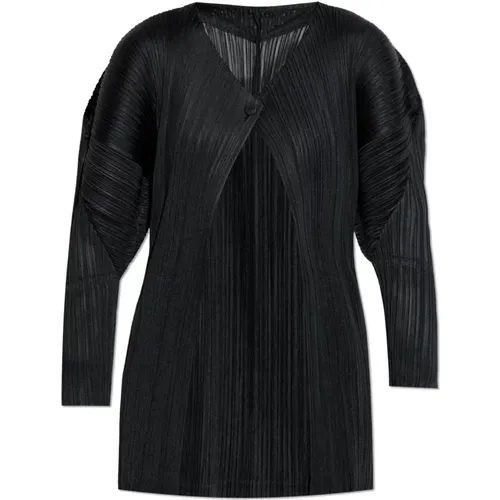 Pleated Cardigan , female, Sizes: L, 2XL - Issey Miyake - Modalova