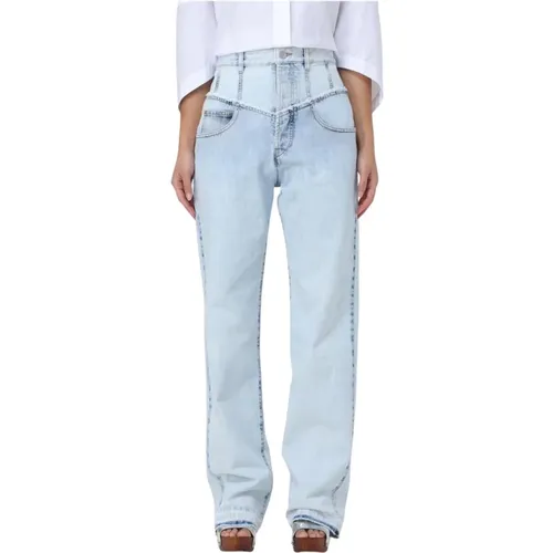 Straight Jeans, female, , Size: M Relaxed Fit Boyfriend Jeans - Isabel marant - Modalova