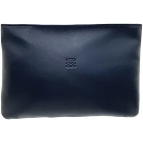 Pre-owned Clutches, female, , Size: ONE SIZE Pre-owned Leather pouches - Loewe Pre-owned - Modalova