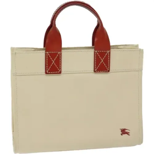 Pre-owned Tote Bags, female, , Size: ONE SIZE Pre-owned Canvas handbags - Burberry Vintage - Modalova