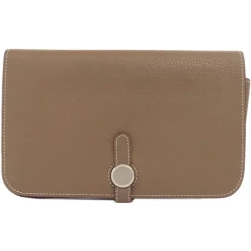 Pre-owned Wallets, female, , Size: ONE SIZE Pre-owned Leather wallets - Hermès Vintage - Modalova