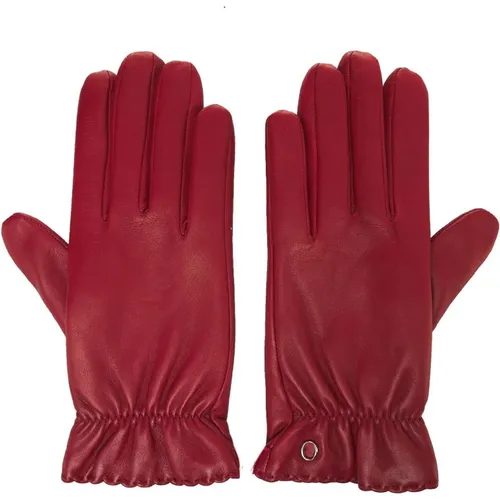 Rote Lederhandschuhe Stilvolles Accessoire , Damen, Größe: XS - Orciani - Modalova