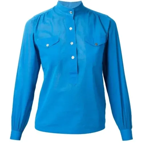 Pre-owned Shirts & Blouses, female, , Size: M Pre-owned Cotton tops - Yves Saint Laurent Vintage - Modalova