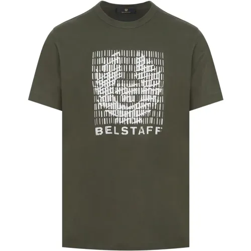 Match Cotton T-Shirt , male, Sizes: M - Belstaff - Modalova