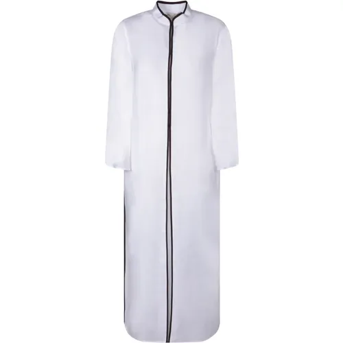 Weiße Leinen Kaftan Kleid - TORY BURCH - Modalova