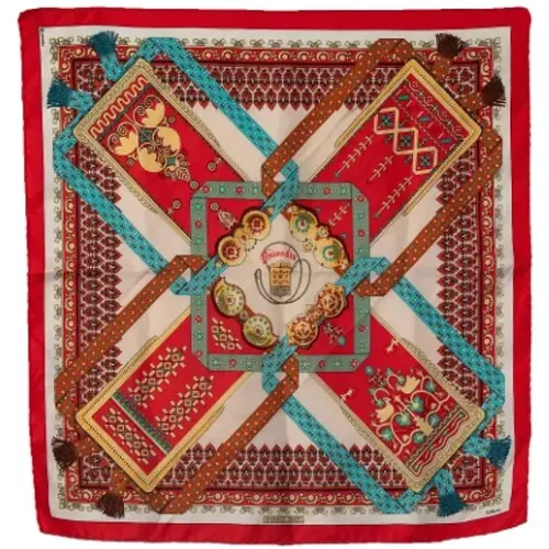 Pre-owned Scarves, female, , Size: ONE SIZE Pre-owned Silk scarves - Hermès Vintage - Modalova