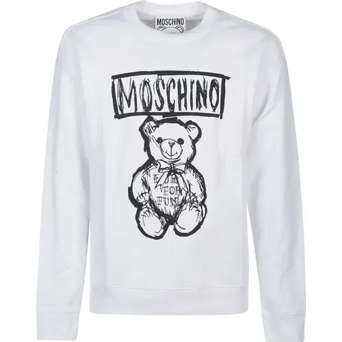 Sweatshirts, male, , Size: L Cute Bear Print Sweatshirt - Moschino - Modalova