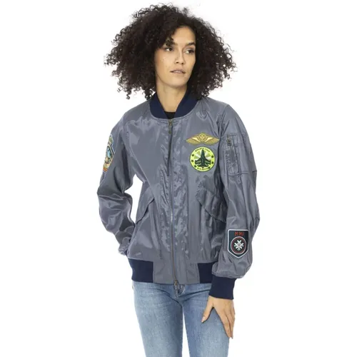 Bomber Jackets, female, , Size: XS Short Bomber Jacket with Aviator Details - Mr&Mrs Italy - Modalova