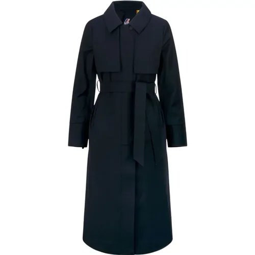 Wasserdichter Wollmix-Trenchcoat - K-way - Modalova