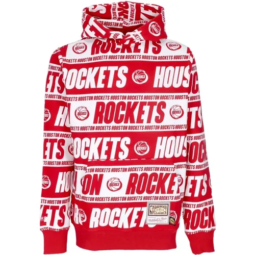 Hoodies, male, , Size: M Houston Rockets Hoodie - Mitchell & Ness - Modalova