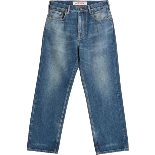 Jeans with five pockets , male, Sizes: W33, W30, W32, W31 - Valentino Garavani - Modalova