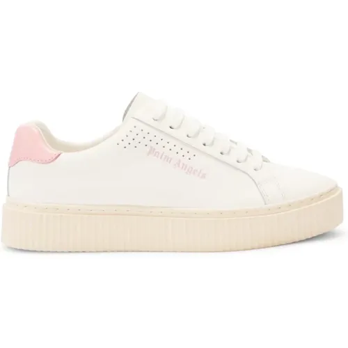 Pink Logo Platform Sneakers , female, Sizes: 6 UK - Palm Angels - Modalova