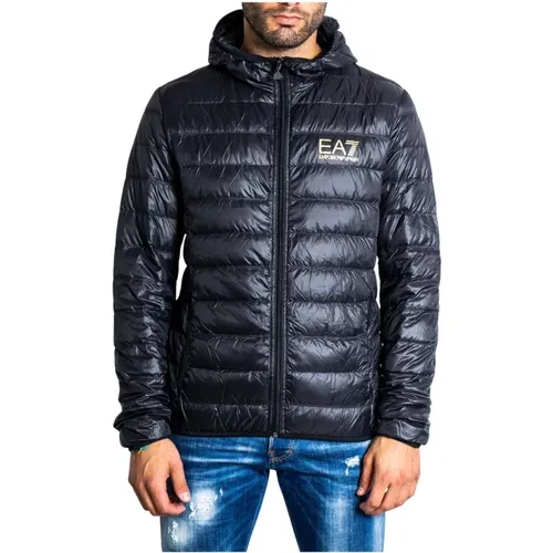 Hooded Zip Jacket , male, Sizes: L - Emporio Armani EA7 - Modalova