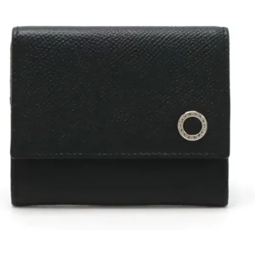 Pre-owned Wallets, male, , Size: ONE SIZE Pre-owned Leather wallets - Bvlgari Vintage - Modalova