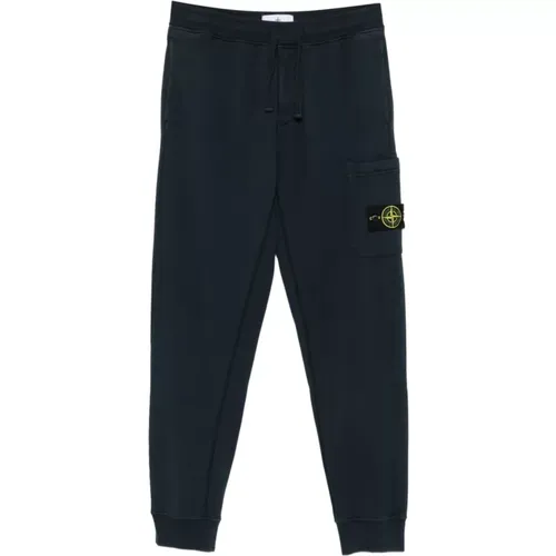 Sweatpants, male, , Size: S 6200010 Cotton Fleece Sweatpants - Stone Island - Modalova