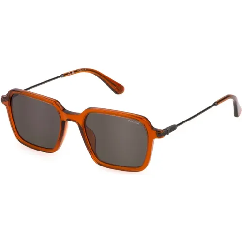 Octane 7 Sunglasses Brown /Smoke , unisex, Sizes: 52 MM - Police - Modalova