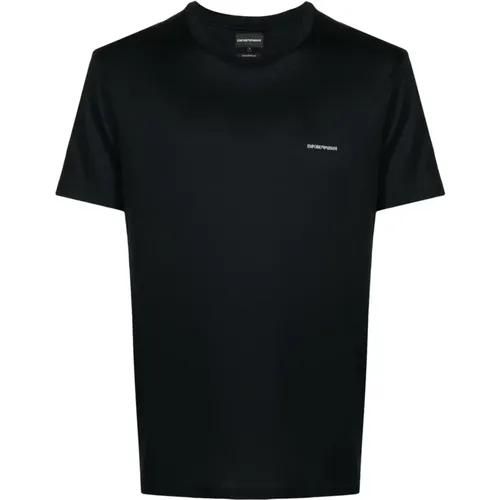 Cotton T-shirt with Designers Code , male, Sizes: M, XL, 2XL - Emporio Armani - Modalova