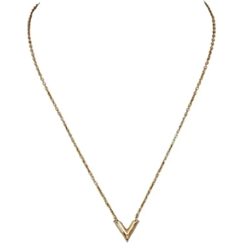 Pre-owned Jewellery, female, , Size: ONE SIZE Pre-owned Metal necklaces - Louis Vuitton Vintage - Modalova