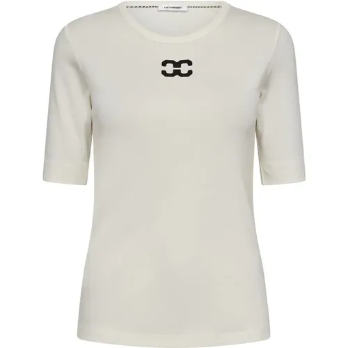 Besticktes Logo Tee Off , Damen, Größe: XS - Co'Couture - Modalova