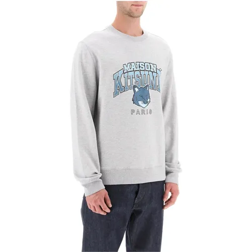 Campus Fox Print Sweatshirt - Maison Kitsuné - Modalova