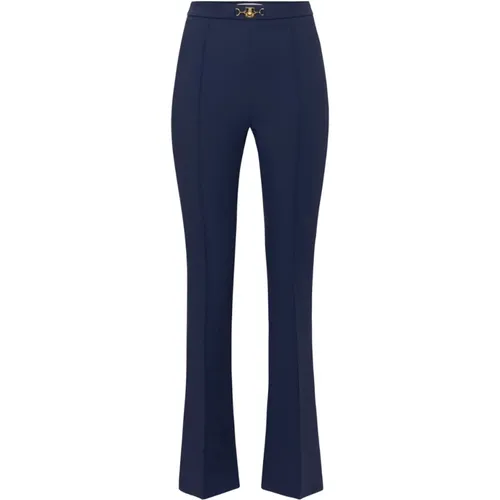 Dunkelblaue Hose , Damen, Größe: XL - Elisabetta Franchi - Modalova