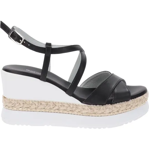 Leather Buckle Sandals , female, Sizes: 6 UK, 5 UK, 4 UK, 3 UK - Nerogiardini - Modalova