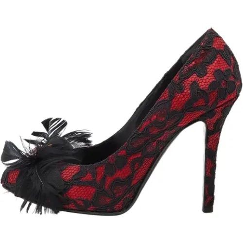 Pre-owned Pumps, female, , Size: 7 1/2 US Pre-owned Lace heels - Dolce & Gabbana Pre-owned - Modalova