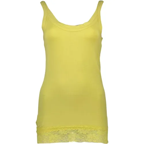 Lace-Insert Tank Top , female, Sizes: S, XS - Silvian Heach - Modalova