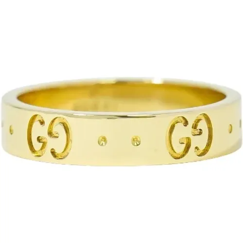 Pre-owned Gold rings , female, Sizes: ONE SIZE - Gucci Vintage - Modalova