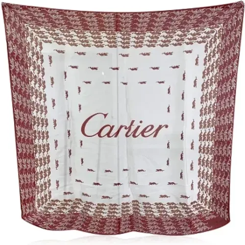 Pre-owned Cotton scarves , female, Sizes: ONE SIZE - Cartier Vintage - Modalova