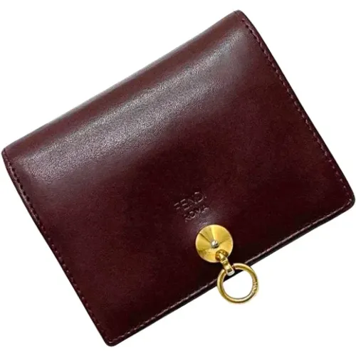 Pre-owned Wallets, female, , Size: ONE SIZE Pre-owned Leather wallets - Fendi Vintage - Modalova