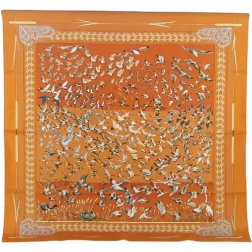 Pre-owned Scarves, female, , Size: ONE SIZE Pre-owned Silk scarves - Hermès Vintage - Modalova