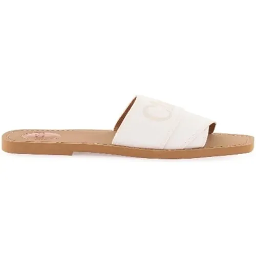 Sliders, female, , Size: 7 US Snow Woody Slides - Chloé - Modalova