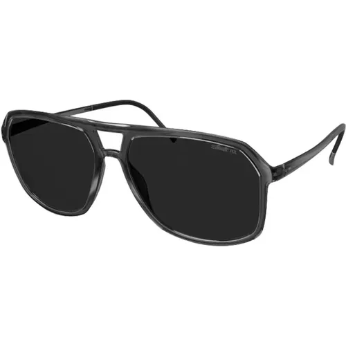 Midtown 4080 Sonnenbrille Schiefergrau/Grau , Herren, Größe: ONE Size - Silhouette - Modalova