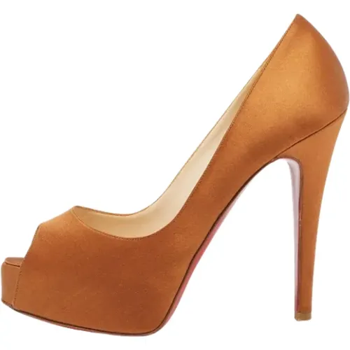 Pre-owned Satin heels , Damen, Größe: 37 EU - Christian Louboutin Pre-owned - Modalova