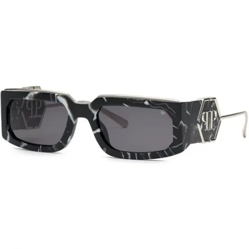 Marbled Smoke Lens Sunglasses , female, Sizes: 58 MM - Philipp Plein - Modalova