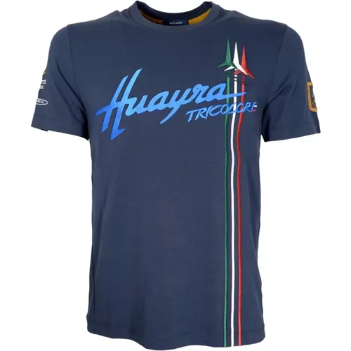 Huayra Tricolore T-Shirt , male, Sizes: 3XL, S - aeronautica militare - Modalova