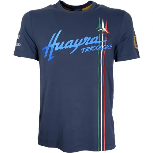 Huayra Tricolore T-Shirt , male, Sizes: XL, L, 3XL, S, 2XL - aeronautica militare - Modalova