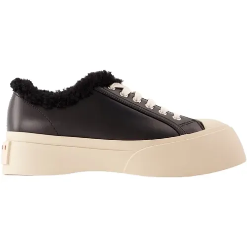 Lace Sneakers - Leather , female, Sizes: 3 UK, 6 UK, 7 UK, 4 UK, 5 UK - Marni - Modalova