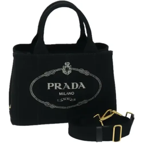 Pre-owned Handbags, female, , Size: ONE SIZE Pre-owned Canvas handbags - Prada Vintage - Modalova