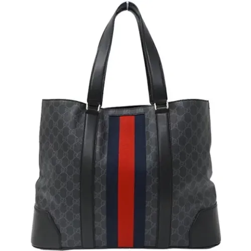 Pre-owned Tote Bags, female, , Size: ONE SIZE Pre-owned Canvas gucci-bags - Gucci Vintage - Modalova